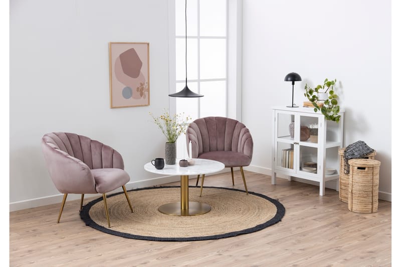 Palisades Sofabord 80 cm Rund - Hvid - Møbler - Borde - Sofabord