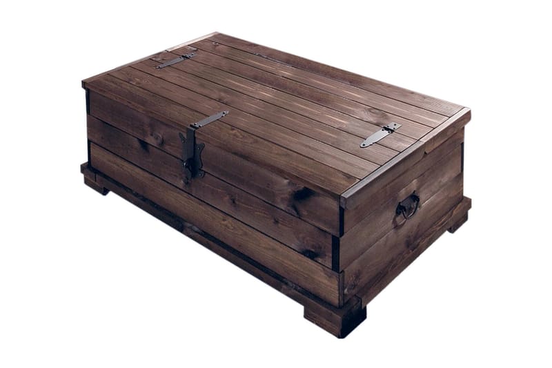 Pastora Sofabord 111 cm Kistebord med Opbevaring - Sort - Møbler - Borde - Sofabord