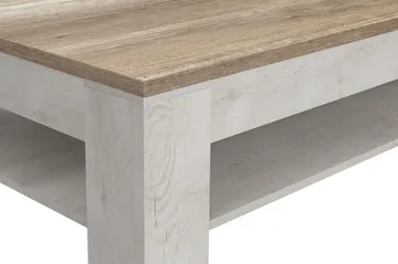 Perkhill Sofabord 120 cm med Opbevaring Hylde - Brun/Grå - Møbler - Borde - Sofabord