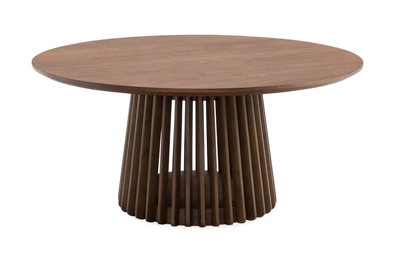 Peyra Rundt Sofabord 86 cm, Valnød