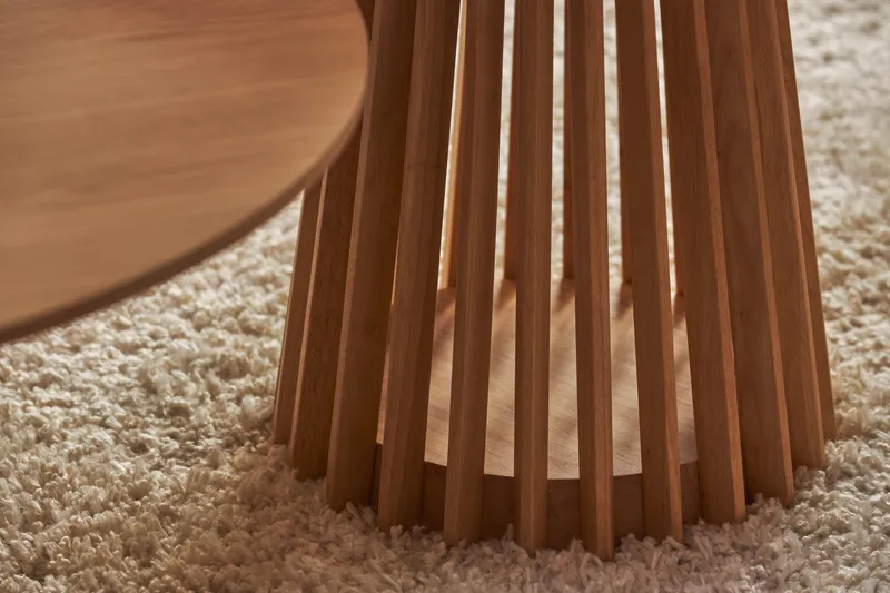 Peyra Sofabord  60 cm Rundt Eg - Natur - Møbler - Borde - Sofabord