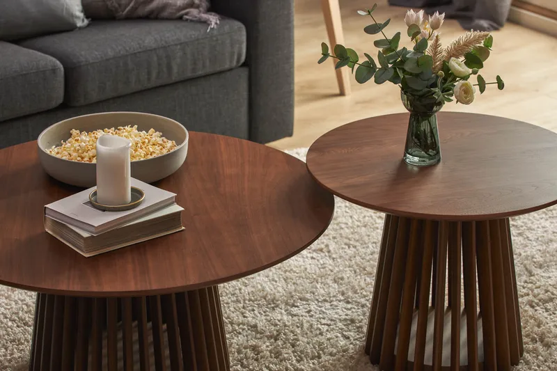 Peyra Sofabord 60 cm Rundt - Natur - Møbler - Borde - Sofabord