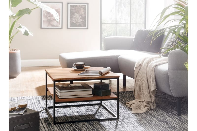 Philly Sofabord 60 cm Firkantet - Natur - Møbler - Borde - Sofabord