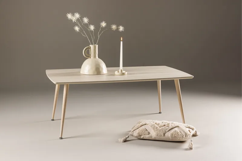 Plaza Sofabord 120x70 cm - Whitewash - Møbler - Borde - Sofabord