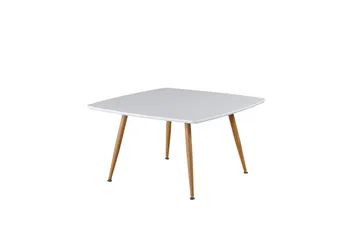 Plaza Sofabord 80x80 cm - Hvid - Møbler - Borde - Sofabord