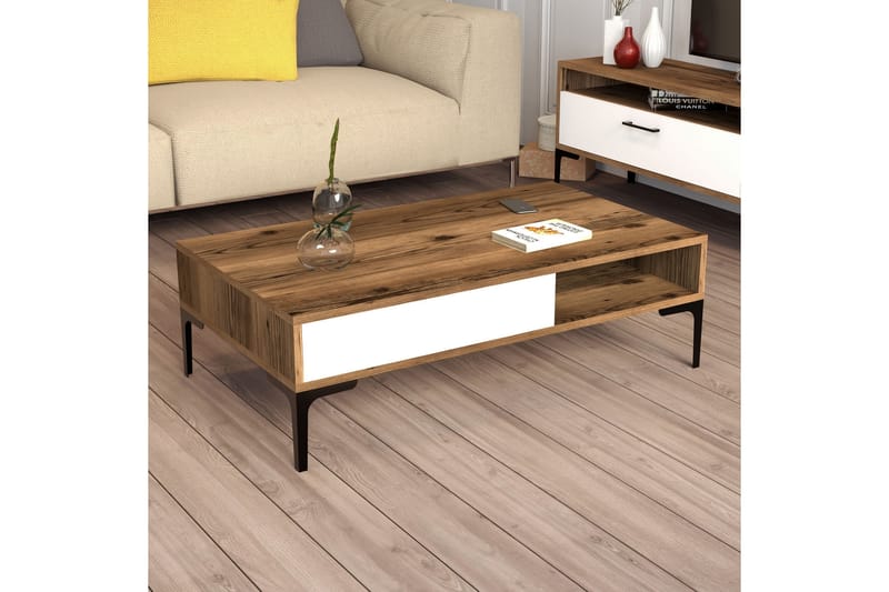 Poko Sofabord 105x32,6x105 cm - Brun - Møbler - Borde - Sofabord