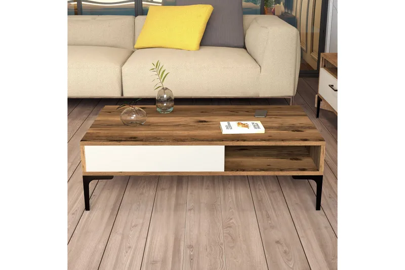 Poko Sofabord 105x32,6x105 cm - Brun - Møbler - Borde - Sofabord