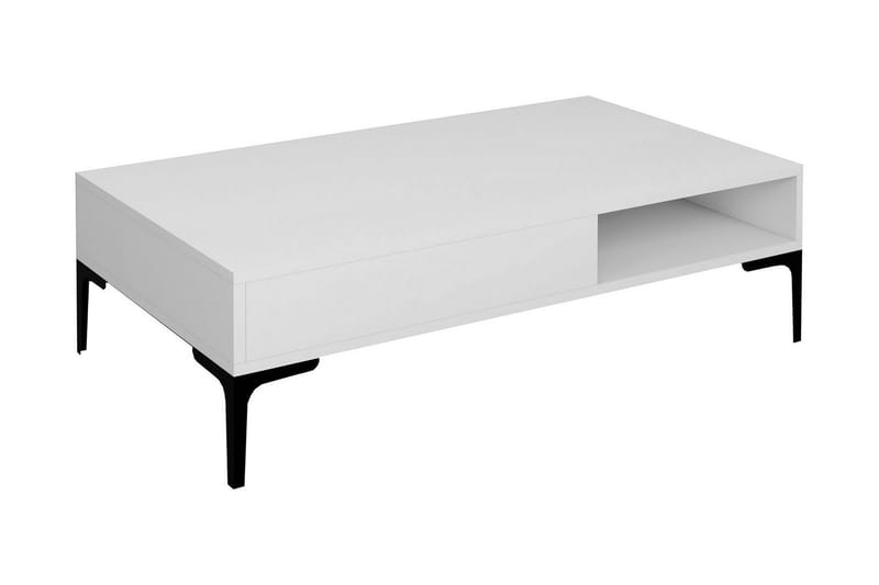 Poko Sofabord 105x32,6x105 cm - Hvid - Sofabord