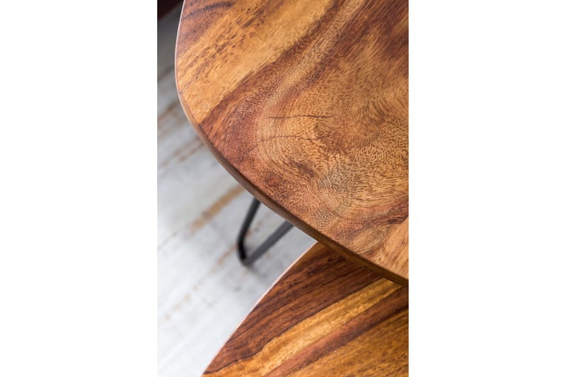 Portuondo gyngebord 2-stk 60 cm - Træ / natur - Møbler - Borde - Sofabord