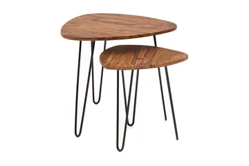 Portuondo gyngebord 2-stk 60 cm - Træ / natur - Møbler - Borde - Sofabord
