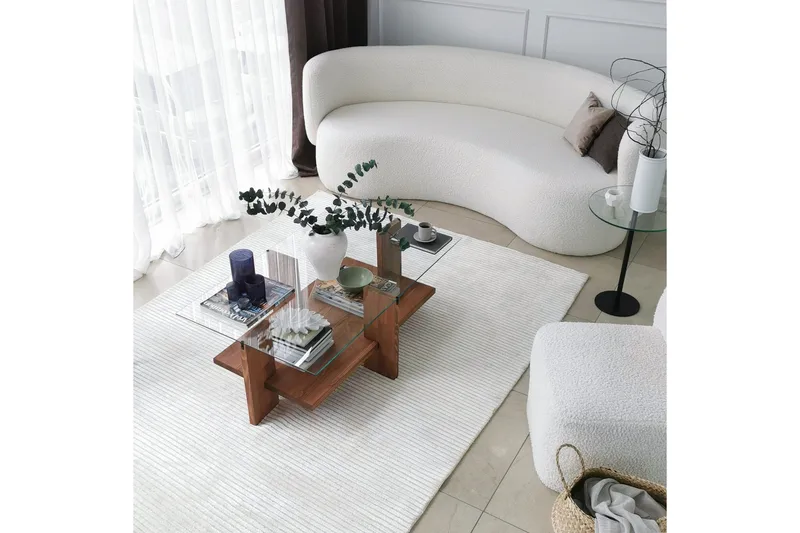 Puijas Sofabord 105x40x105 cm - Brun - Møbler - Borde - Sofabord