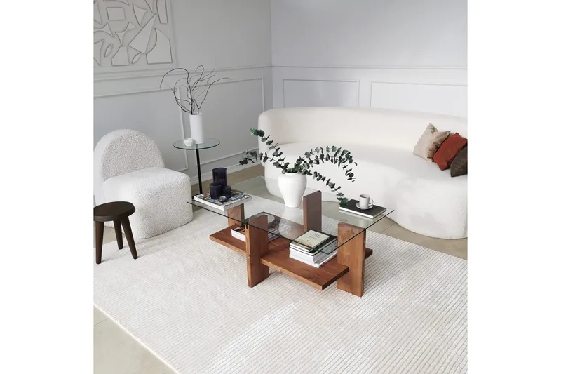 Puijas Sofabord 105x40x105 cm - Brun - Møbler - Borde - Sofabord