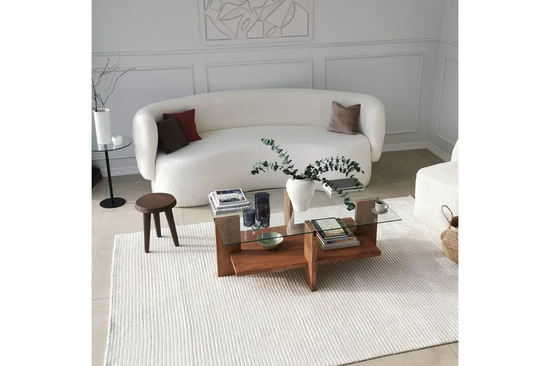 Puijas Sofabord 105x40x105 cm - Brun - Møbler - Borde - Sofabord