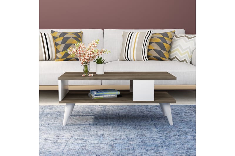 Puijas Sofabord 90x40x90 cm - Brun - Møbler - Borde - Sofabord