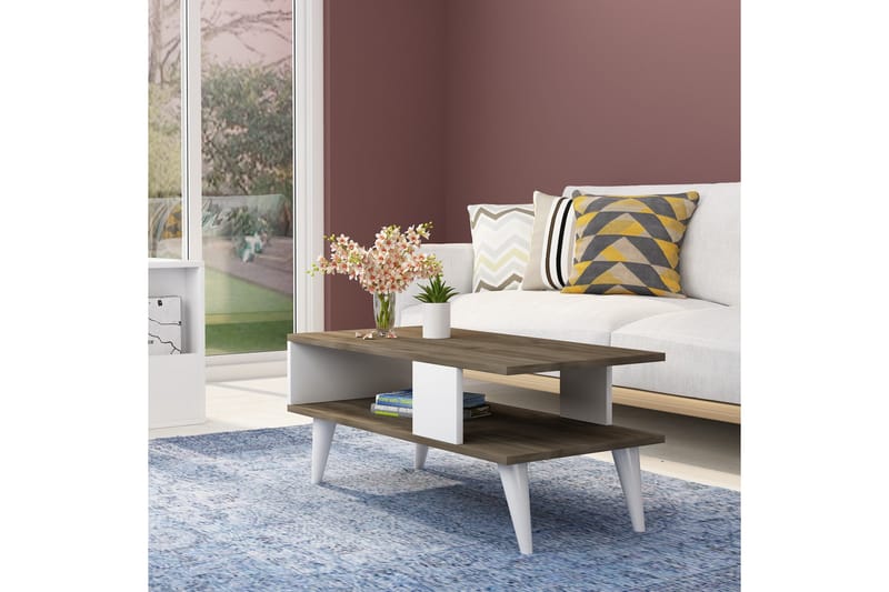Puijas Sofabord 90x40x90 cm - Brun - Møbler - Borde - Sofabord