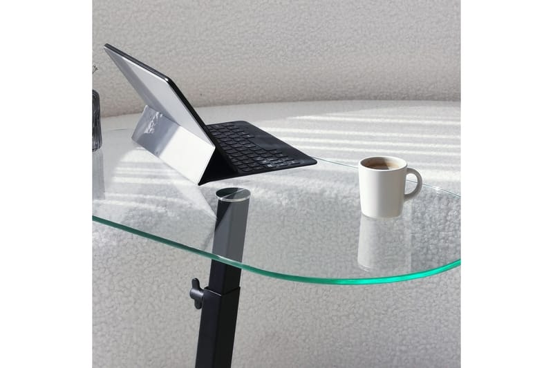 Puntoz Sofabord 70x35x70 cm Oval - Sort - Møbler - Borde - Sofabord