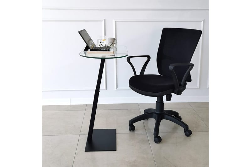 Puntoz Sofabord 70x35x70 cm Oval - Sort - Møbler - Borde - Sofabord