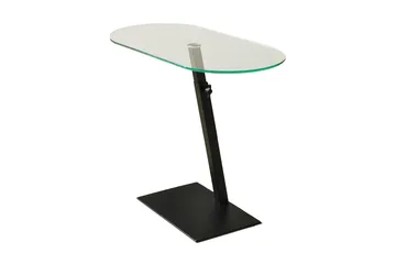 Puntoz Sofabord 70x35x70 cm Oval - Sort - Møbler - Borde - Sofabord