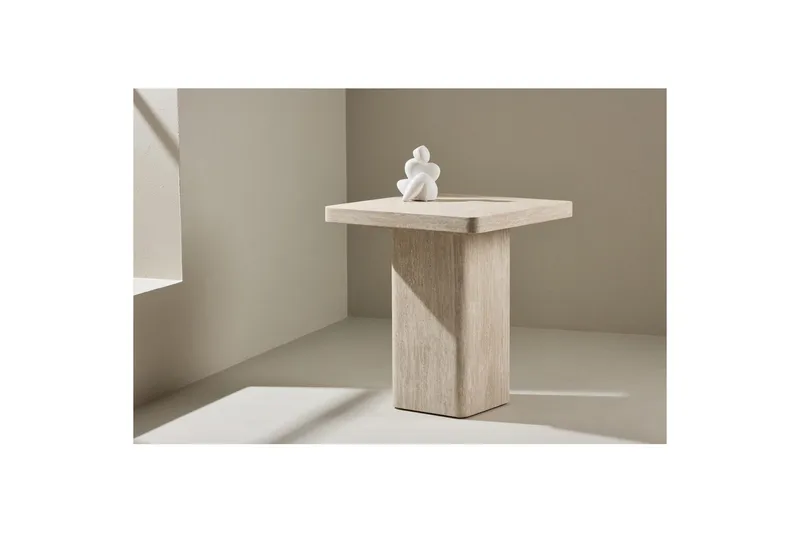 Sofabord Qvart - Beige, 50x50x56 - Møbler - Borde - Sofabord