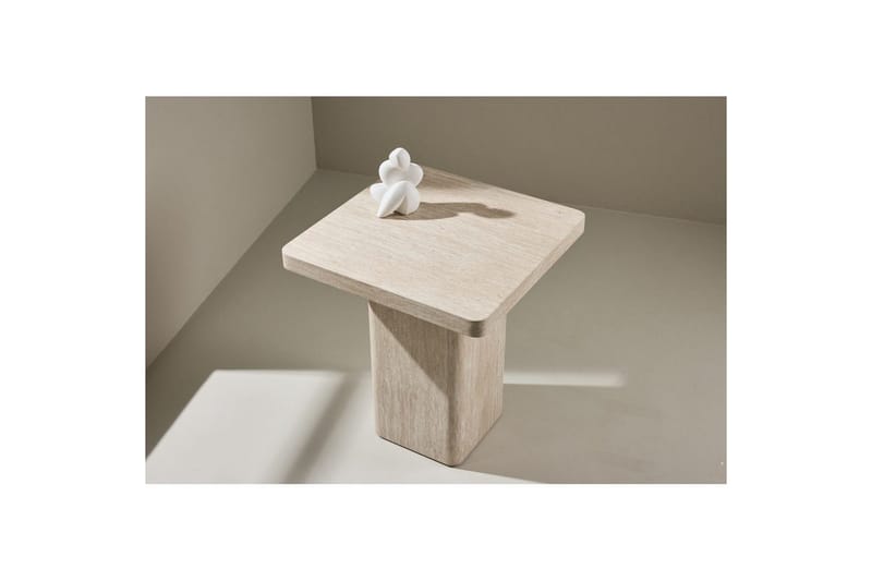 Sofabord Qvart - Beige, 50x50x56 - Møbler - Borde - Sofabord