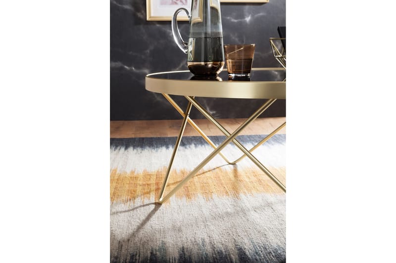 Reineck Sofabord 82 cm Rundt - Sort/Guld - Møbler - Borde - Sofabord