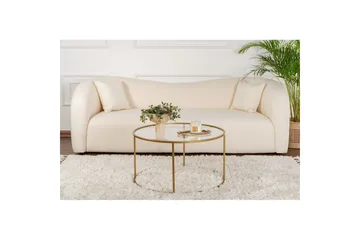 Sofabord Rikiya Guld Transparent - Guld Transparent - Møbler - Borde - Sofabord