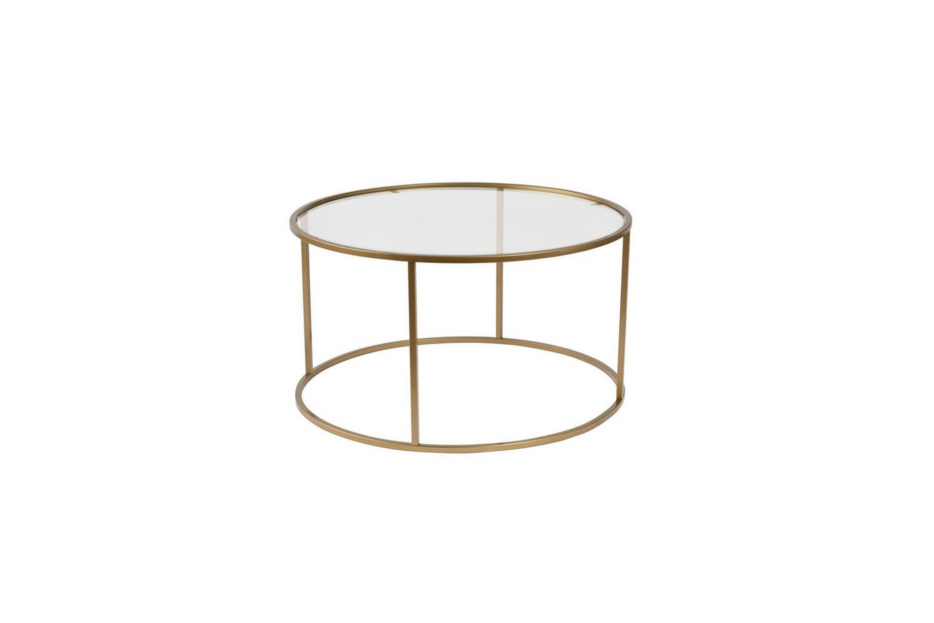 Sofabord Rikiya Guld Transparent - Guld Transparent - Møbler - Borde - Sofabord