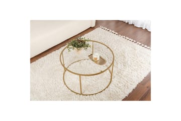 Sofabord Rikiya Guld Transparent - Guld Transparent - Møbler - Borde - Sofabord