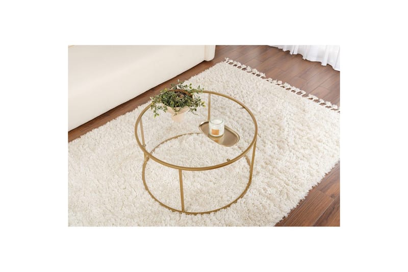Sofabord Rikiya Guld Transparent - Guld Transparent - Møbler - Borde - Sofabord