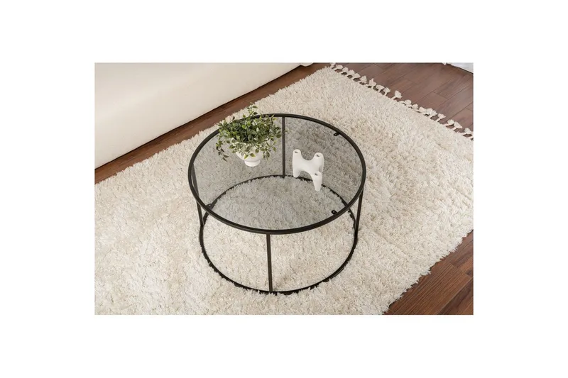 Sofabord Rikiya Sort Grå - Sort Grå - Møbler - Borde - Sofabord