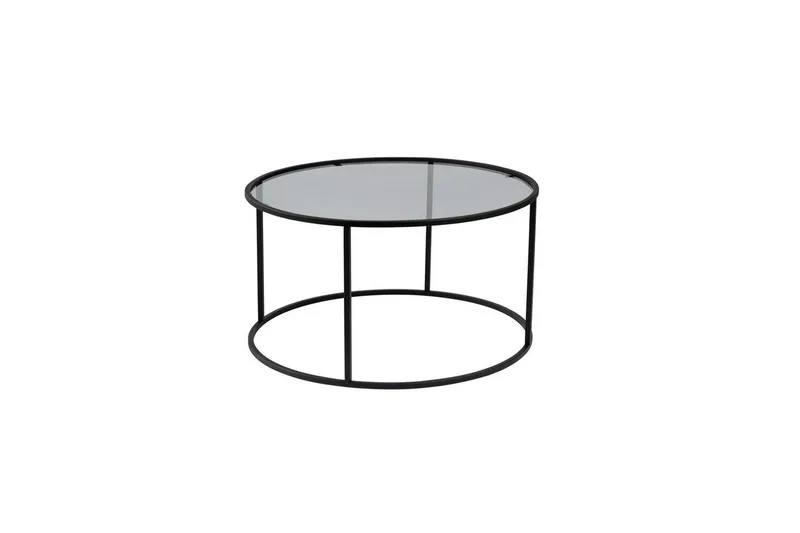 Sofabord Rikiya Sort Grå, Sort Grå