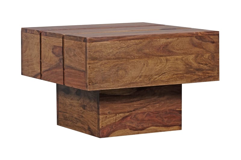 Rinaldi Sofabord 44 cm - Massivt Træ - Sofabord - Semmenfoldeligt bord - Spejlbord - Sofabord med opbevaring - sofabord med hjul - Hæve sænke sofabord