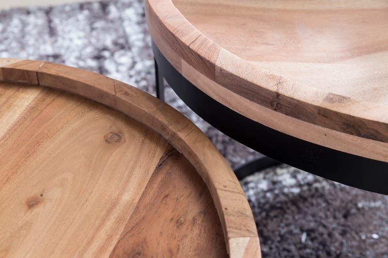 Risien sofabord 2-stk - Træ / natur - Indskudsborde - Sofabord