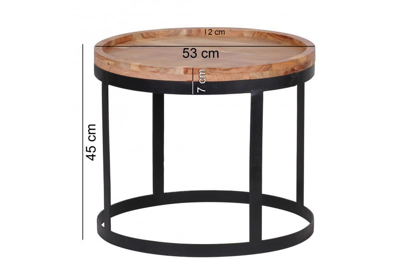 Risien sofabord 2-stk - Træ / natur - Møbler - Borde - Sofabord