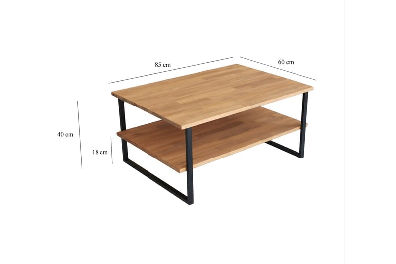 Riversdale Sofabord 85x60x85 cm - Eg - Møbler - Borde - Sofabord