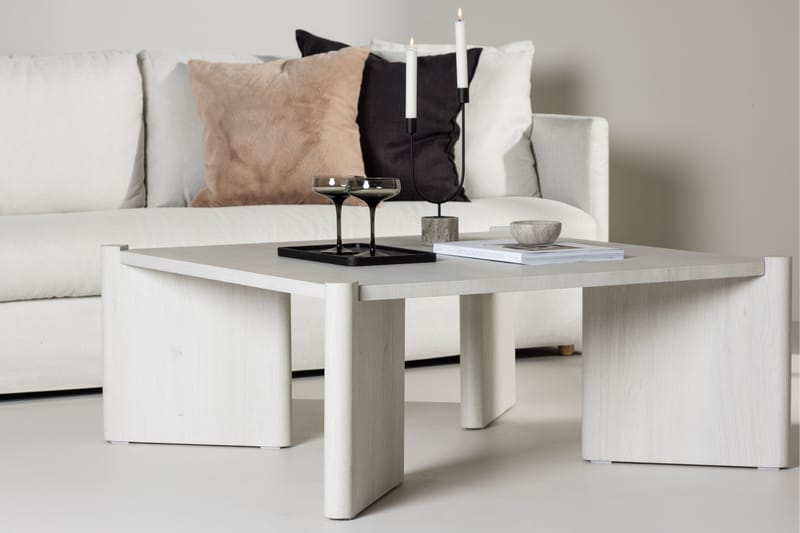 Rogaland Sofabord 100x100 cm Whitewash - Venture Home - Sofabord