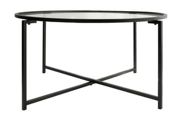 Rowman Sofabord 83 cm Rundt - Sort - Møbler - Borde - Sofabord