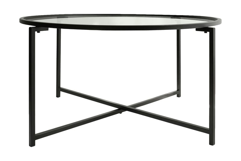 Rowman Sofabord 83 cm Rundt - Sort - Møbler - Borde - Sofabord