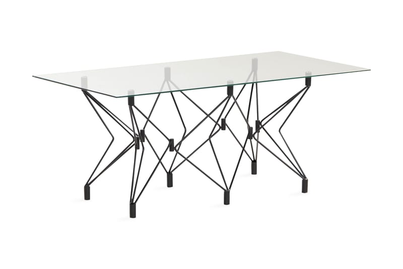 Roxbury Sofabord 120 cm - Transparent/Sort - Møbler - Borde - Sofabord