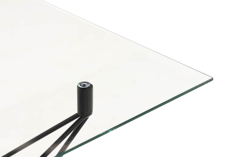 Roxbury Sofabord 120 cm - Transparent/Sort - Sofabord