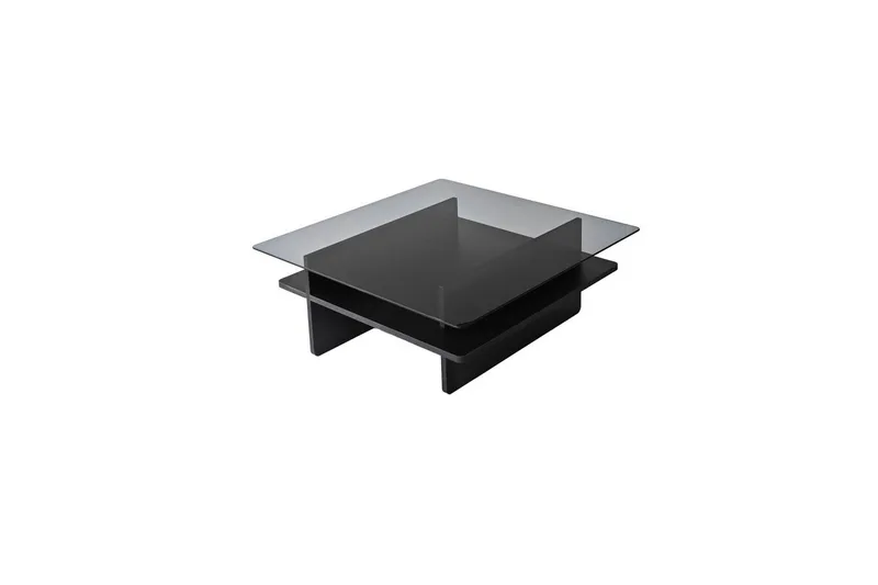 Sofabord Rubby Firkantet Sort / Røg - Sort / Røg - Møbler - Borde - Sofabord