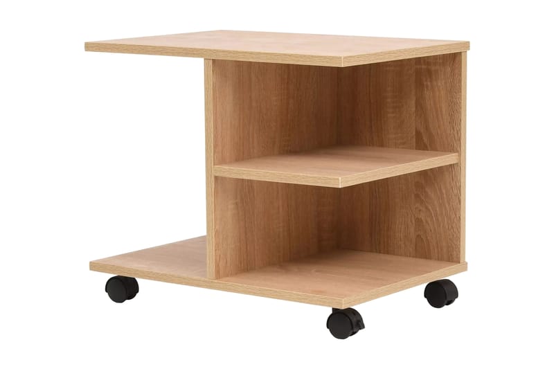 Rullende Hylde 50 X 35 X 42 Cm Eg - Brun - Møbler - Borde - Sofabord