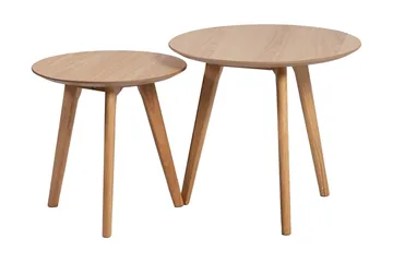 Sæt bord HELENA 2 stk D50xH45cm D40xH40cm - Møbler - Borde - Sofabord