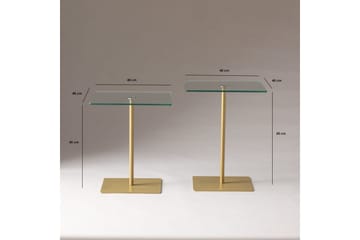 Sofabord Sæt Challur Rany / Transparent - Rany / Transparent - Møbler - Borde - Sofabord