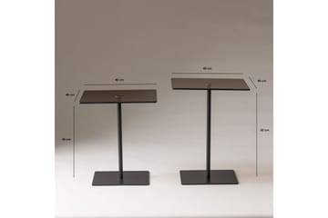 Sofabord Sæt Challur Sort / Bronzie - Sort / Bronzie - Møbler - Borde - Sofabord