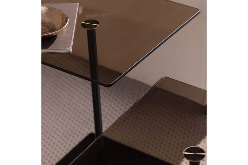 Sofabord Sæt Challur Sort / Bronzie - Sort / Bronzie - Møbler - Borde - Sofabord