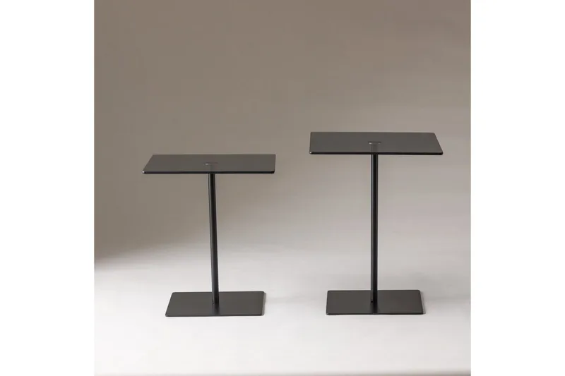 Sofabord Sæt Challur Sort / Røg, Sort