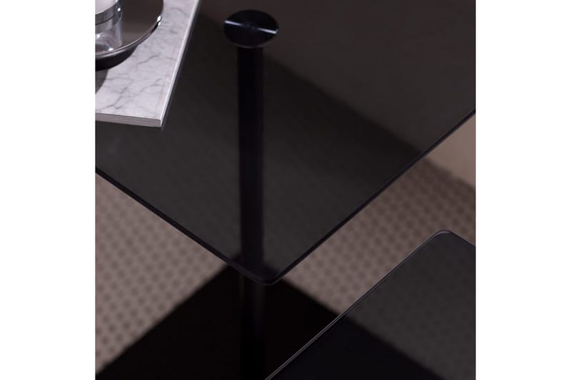Sofabord Sæt Challur Sort / Røg - Sort - Møbler - Borde - Sofabord