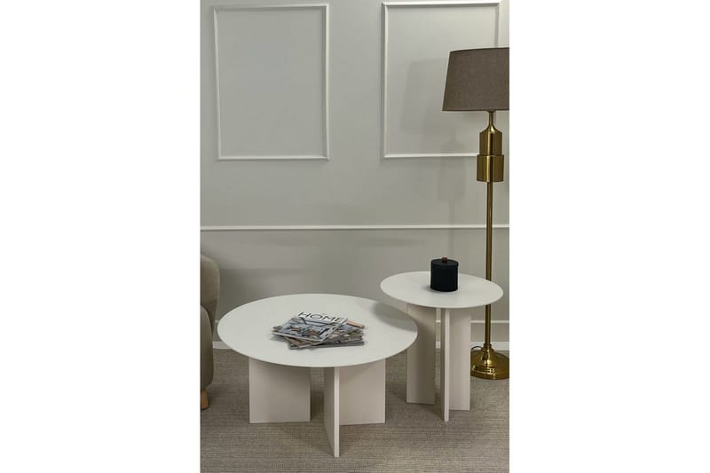 Sofabord Sæt Glenure Creme - Creme - Møbler - Borde - Sofabord