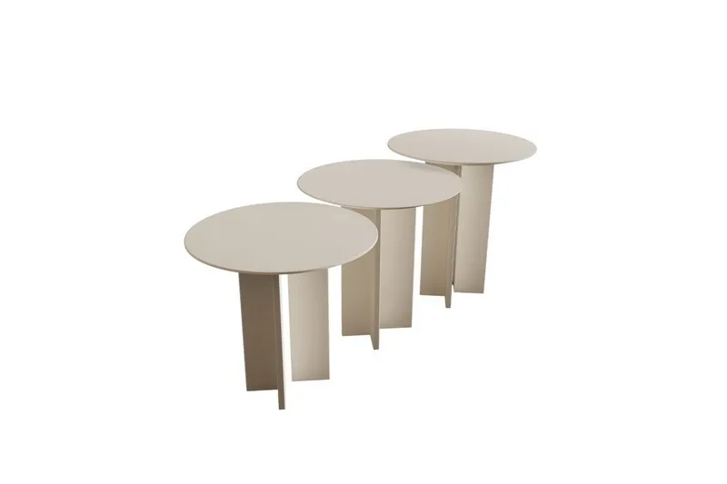 Sofabord Sæt Glenure Creme - Creme - Møbler - Borde - Sofabord